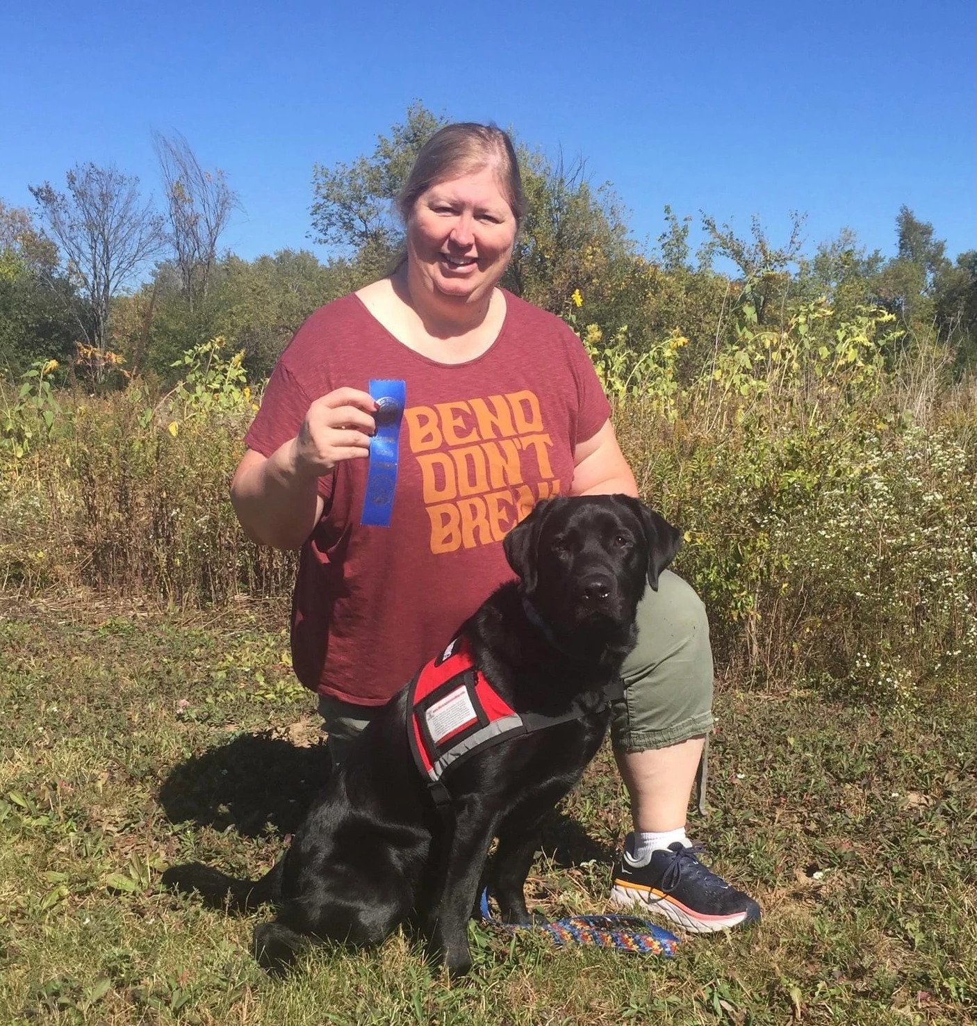 George & Nicole passed the Canine Good Citizen exam